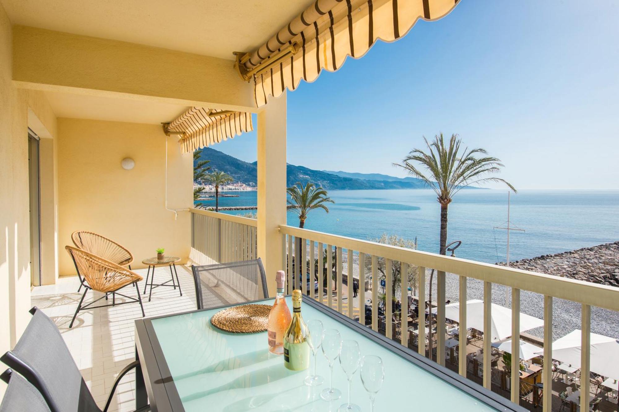 Roquebrune Plage - Terrace Splendid Sea View - BW Eksteriør billede